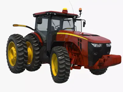 Tractor Generic 3 Rigged 3D model