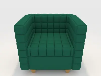 Sofa 1 Seater 6 3D model