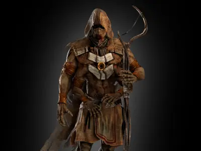 Native Alien Low-poly 3D model