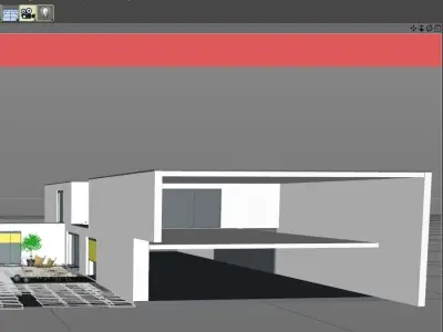 Villa S modern house 3D model