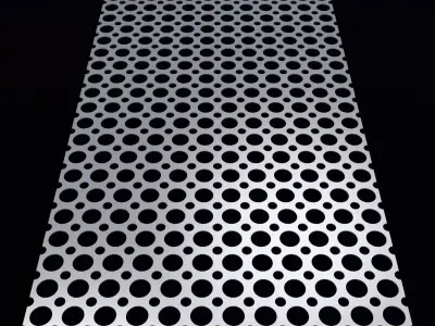 Perforated panel with 48 percent opening 25O146 3D model