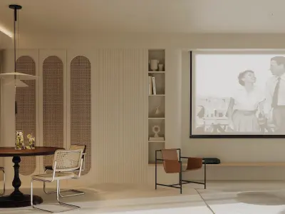apartment interior scenes    3D model 2