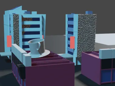 FREE CITY 3D ASSETS Free low-poly 3D model