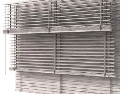 Wooden Blinds Set 39 3D model