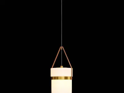 Cylinder Pendant Lamp Low-poly 3D model