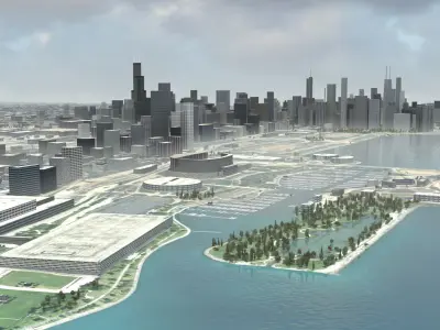Chicago City 3D model