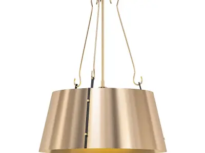 SCARLET pendant light with gold metal shade 3D model