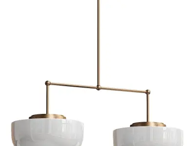Gardiner Schoolhouse Linear Chandelier 3D model
