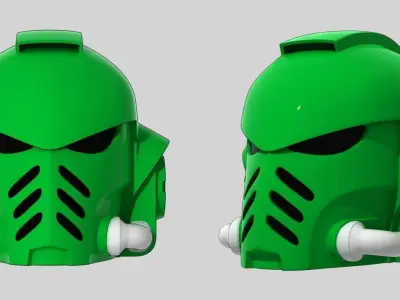 Primaris Marine helmet Low-poly 3D model