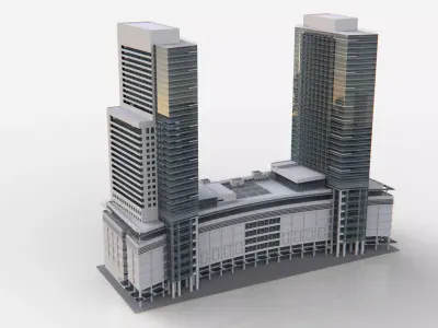 Public Building 3D model