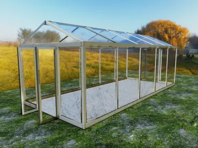 Green House Glass 3D model