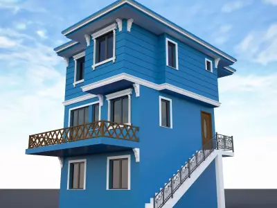 Ornate building 3d model 6 3D model