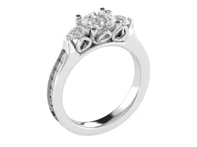 Women Ring  Render 3dm STL OBJ FBX TXT Details 3D print model order