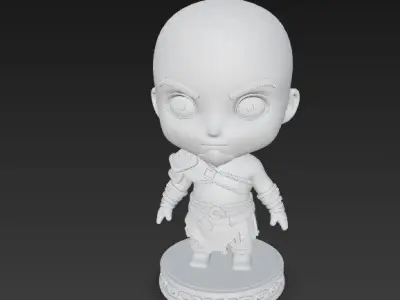 The Cute Side of the God of War in 3D 3D print model