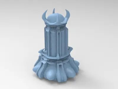 Castle bright moon tower 2 3D model