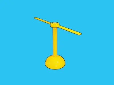 Anywhere Door and Bamboo Copter Low-poly 3D model