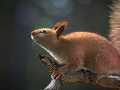  Squirrel Rigged Xgen 