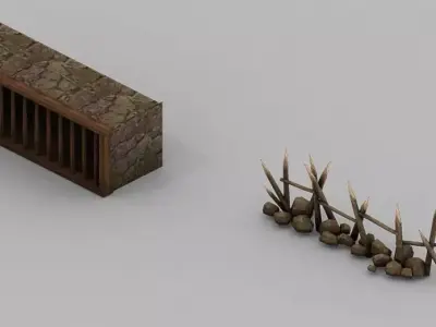 Game Desert - Building - House 01 3D model