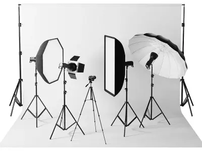 Photo Studio Kit BLENDER 3D Model Cycles 3D model