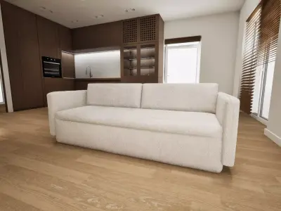 Unfolding sofa COLIN 3D model