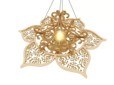 hanging decor element Low-poly 3D model