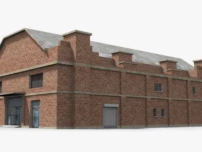 Factory xx15 Low-poly 3D model