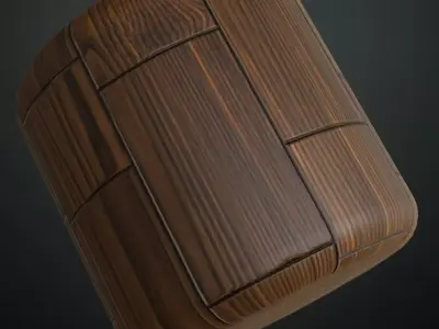 Golden Oak Parquet Wood Planks PBR Seamless Texture