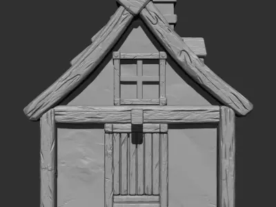 Stylized House IMM Brush Pack 5 in One 3D model