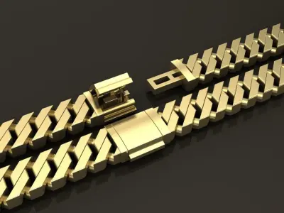 Cuban Chain Link Box Style 6MM WIDTH  3D print model