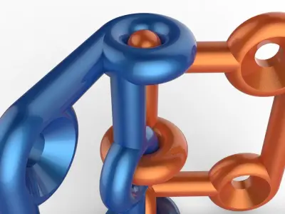 Door hinge 3D print model