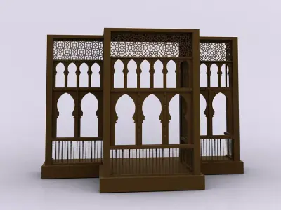 Islamic window Mashrabiya 3D model