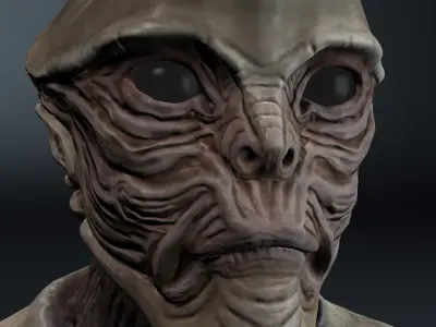 Alien Bust  3D model