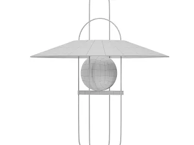 Setareh Medium Glass Table Lamp 3D model