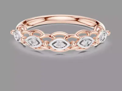 30 Light Weight Minimalistic  Diamond Rings 3D Model Pack