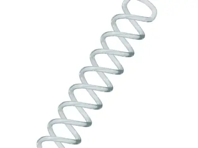 Transparent Spiral Lamp Filament 3D model