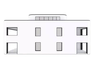 Villa Scene  Low-poly 3D model