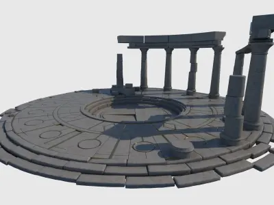 Ruined Altar Ver 1 3D model