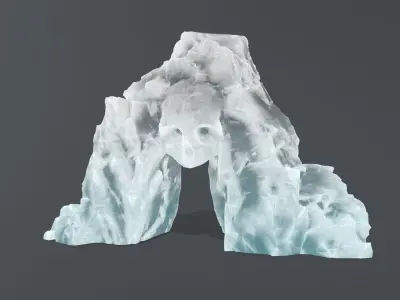 Skull Cave Low-poly 3D model