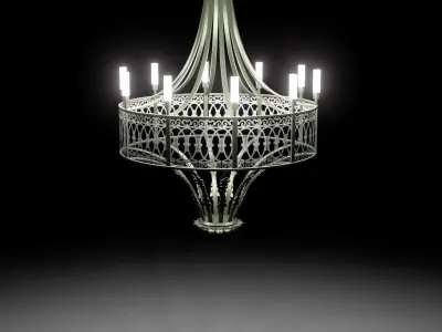 chandelier Free low-poly 3D model