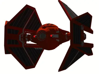 Royal Guard TIE Interceptor 3D model