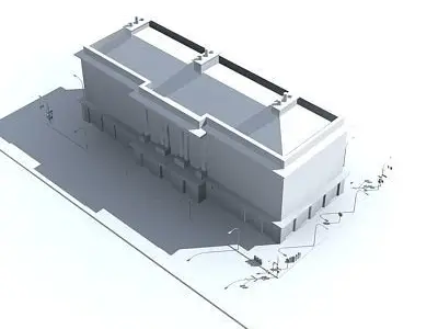 Low poly city block 10 Low-poly 3D model