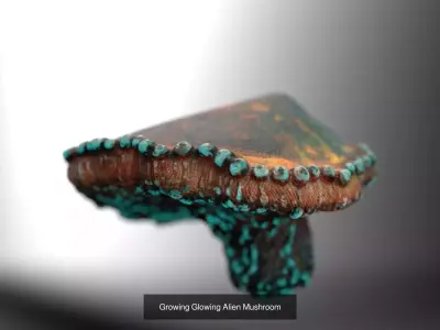 BotanicAlien the botanical alien fungi bundle 3D Model Pack