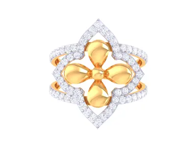   Women Ring MTL 3dm STL OBJ FBX Details 3D print model 8