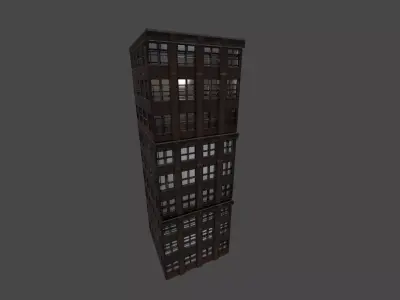 Simple Building  Free 3D model purchase