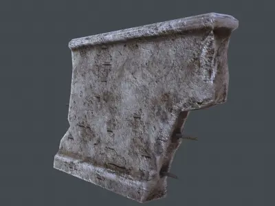Wall 02 Pbr Low-poly 3D model