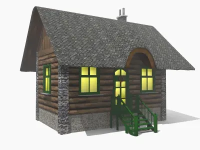 Christmas Lodge 3D model