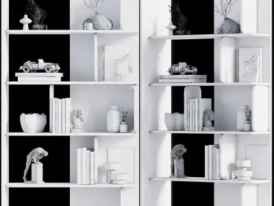 Shelves Decorative - Rack Set 17 3D model