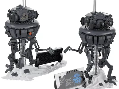 Lego - 75306 Imperial Probe Droid 3D model