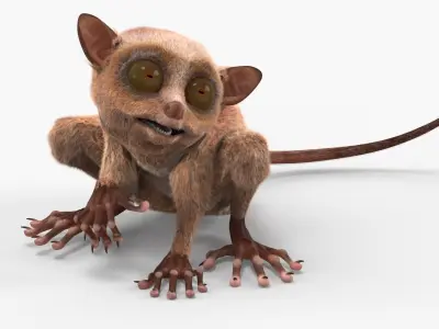  Tarsier Fur Rigged 