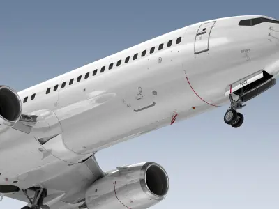  Boeing 737-800NG Generic White 